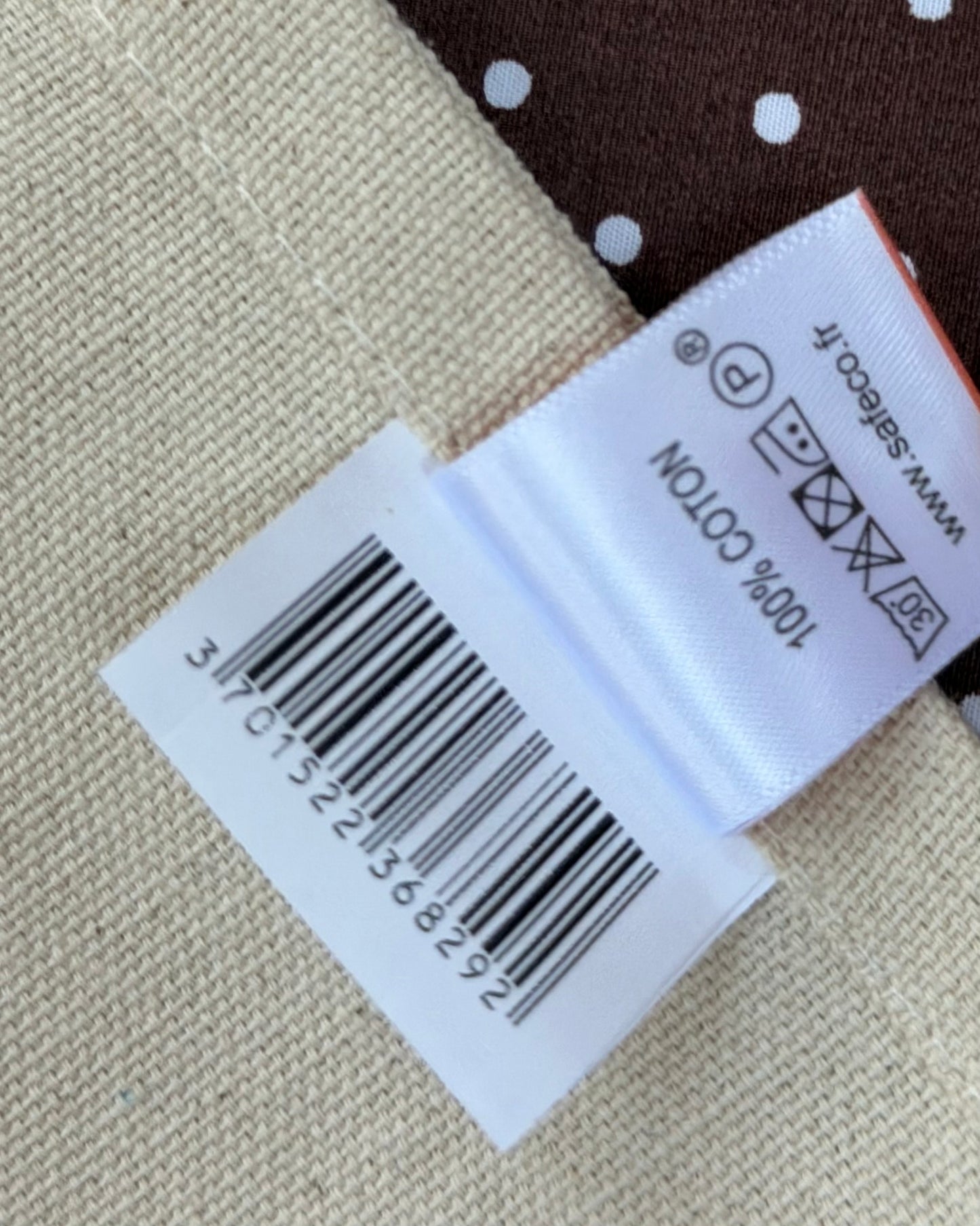 Serviette de table brodée personnalisée en coton
