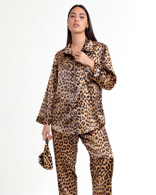 Coffret léopard brodé