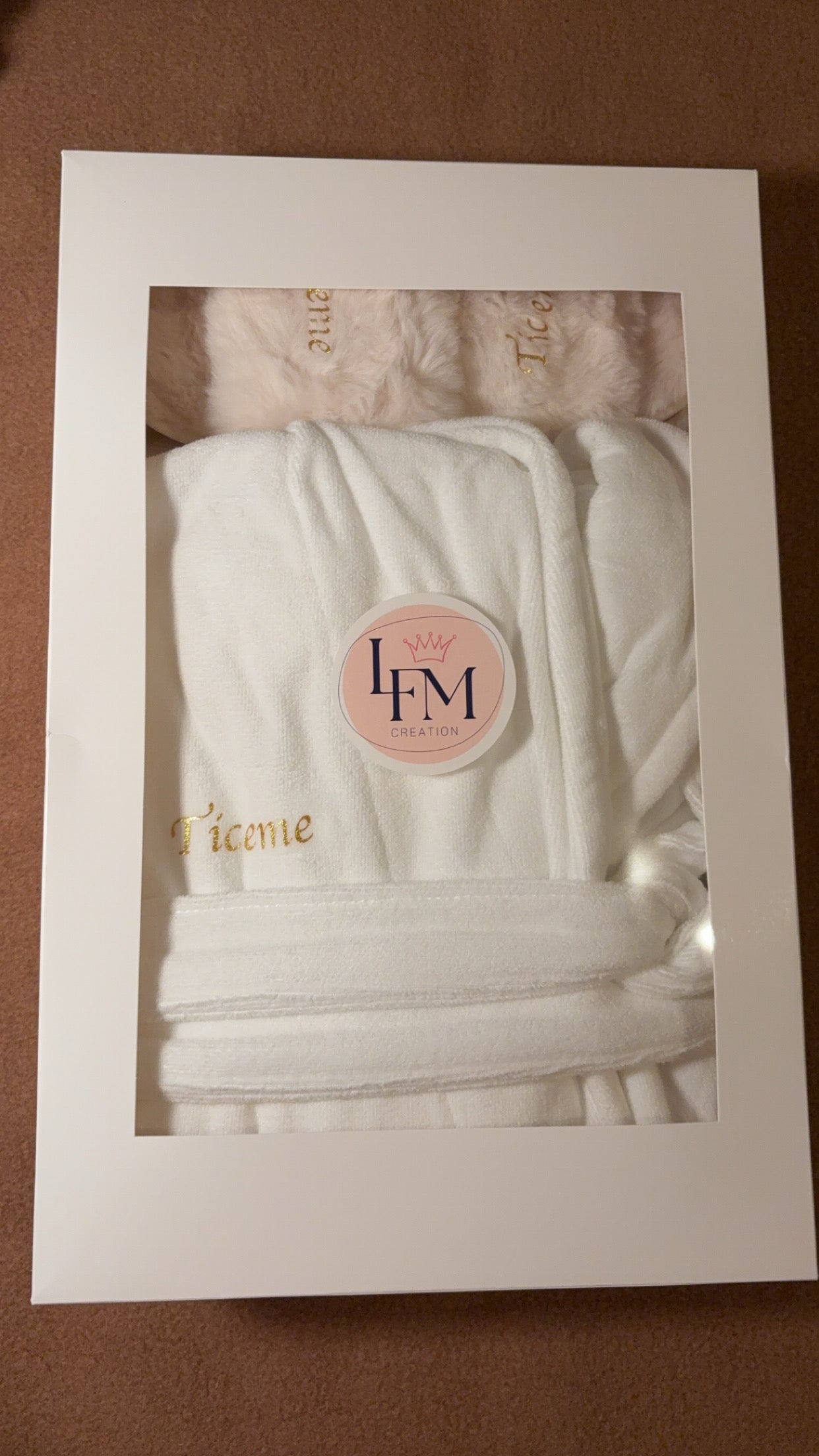 Coffret personnalisé bain -