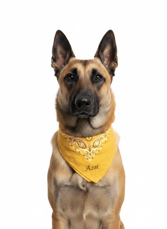 Bandana brodé pour chien