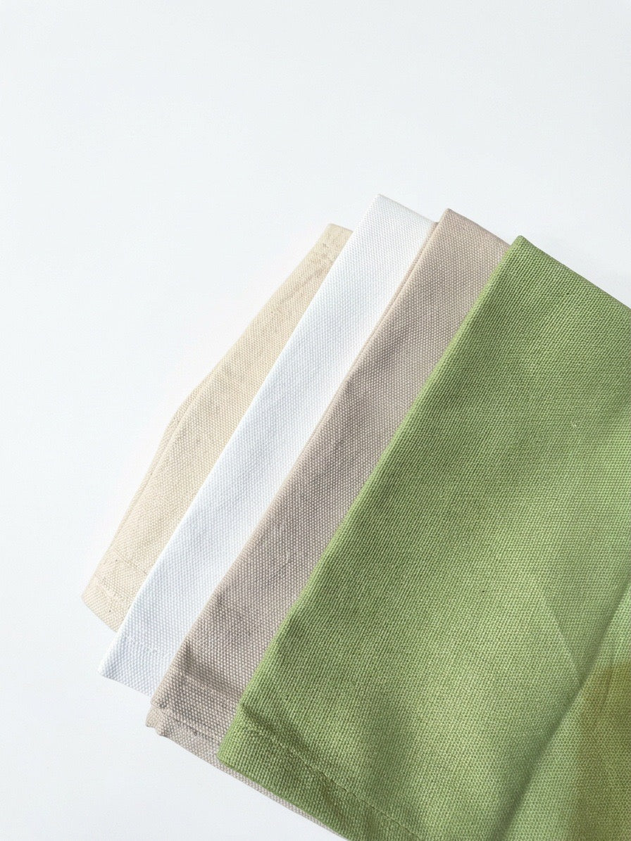 Serviette de table personnalisée brodée en coton tissé 100 % français