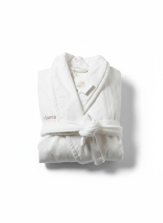 Peignoir de bain brodé pour femme