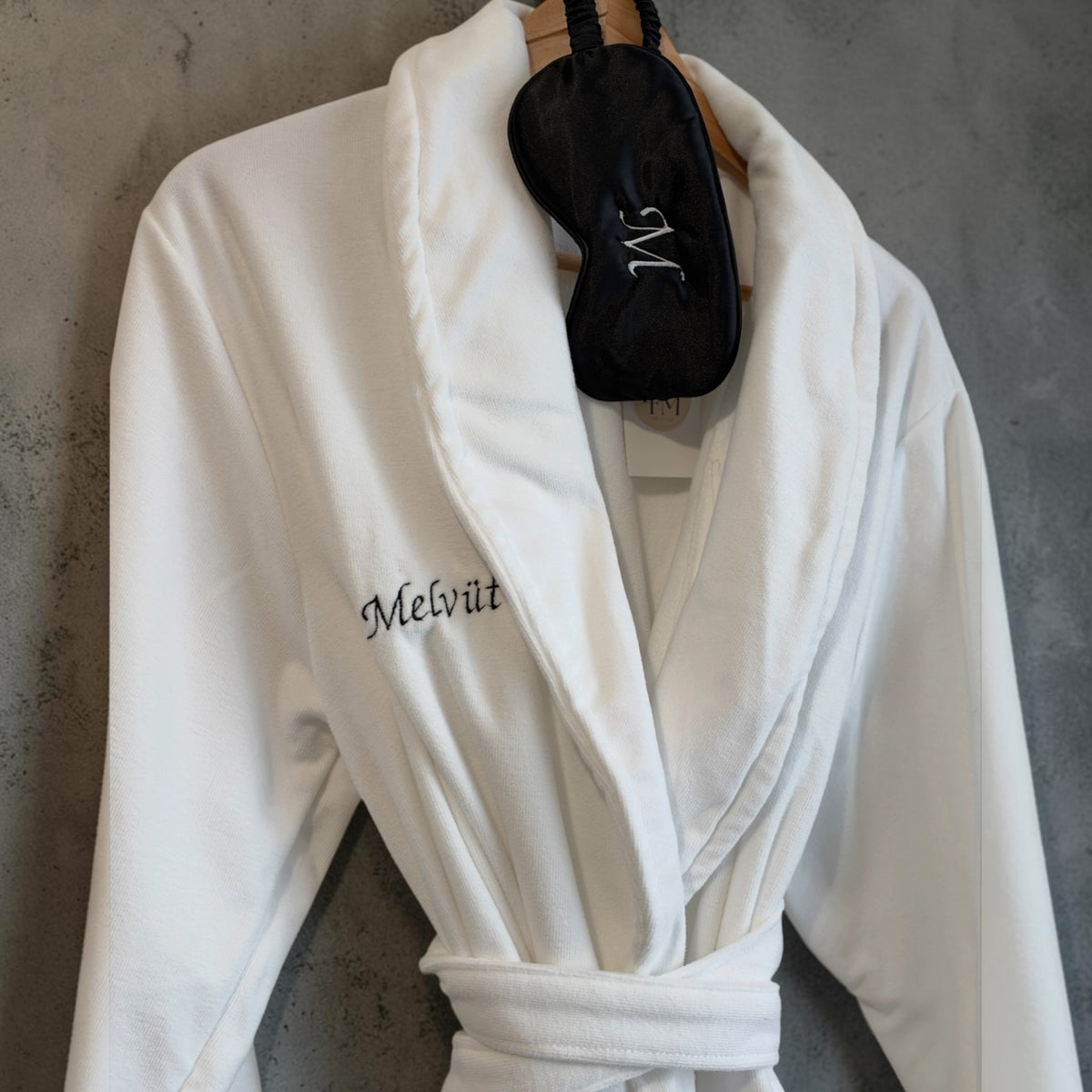 Peignoir de bain brodé pour homme